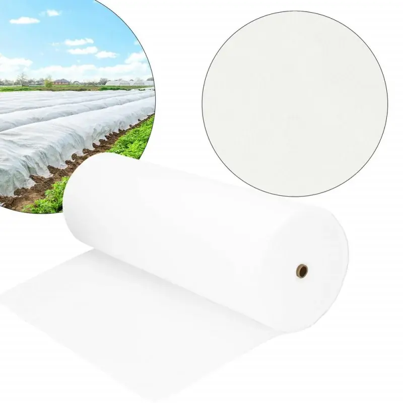 Dokud Zásoby Vydrží Netkaná agrotextilie 1,6m x 100m, extra pevná, bílá SPRINGOS AG0005