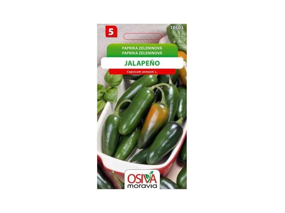 Přímo Od Výrobce Paprika zeleninová - pálivá JALAPEŇO_0,6 g OSIVA MORAVIA