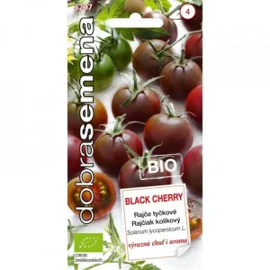 Akce Rajče tyč. - Black Cherry, třešňové 10s - BIO Dobrá semena