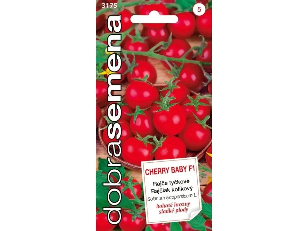 Zlevněný Rajče tyčkové - Cherry Baby F1 10s třešňové - DOBRÁ SEMENA