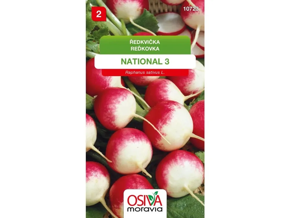 Bezpečná Platba Ředkvička NATIONAL 3 5g OSIVA MORAVIA