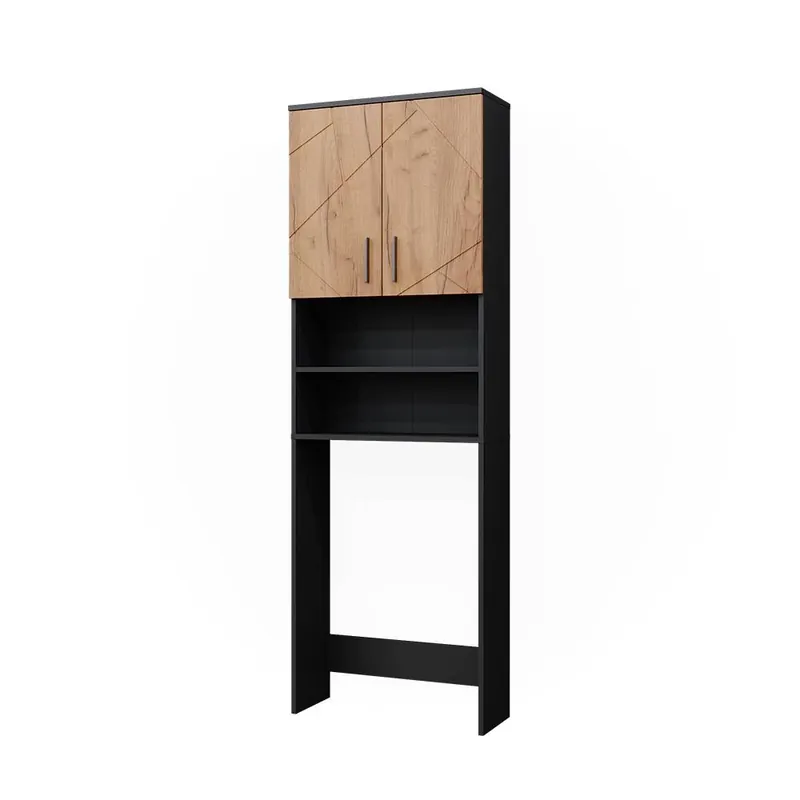 Kup Teď Skříňka na pračku Irma Zlatý dub power/antracit 64 x 190.5 cm Vicco