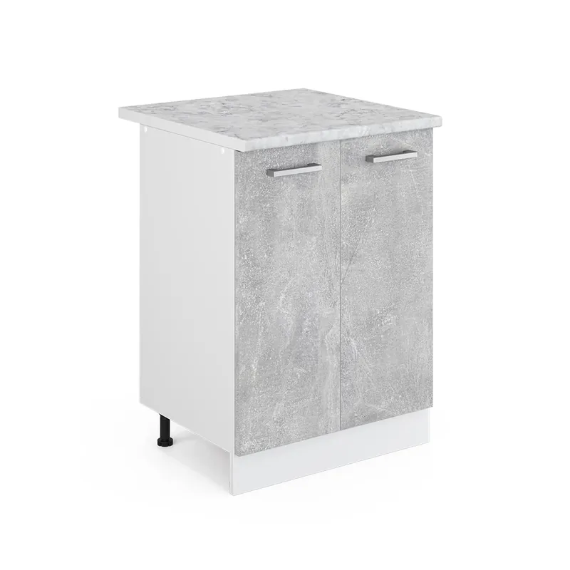 Univerzální základní jednotka R-Line Beton 60 cm s dvířky, s pracovní deskou Vicco Nakupujte Hned