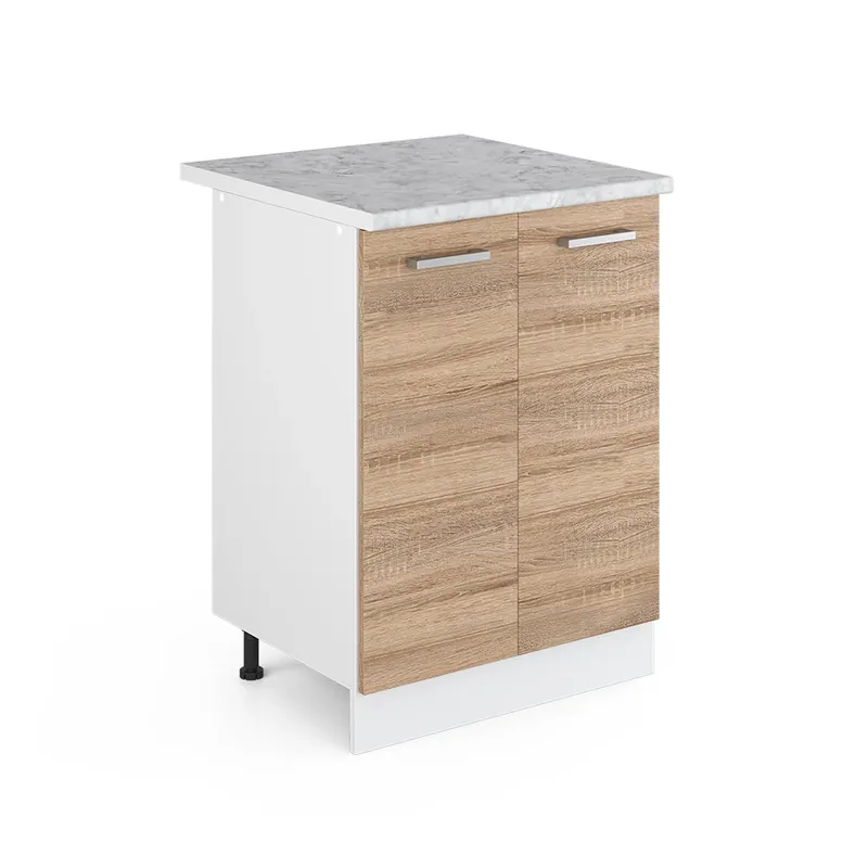 Univerzální základní jednotka R-Line Sonoma 60 cm s dvířky, s pracovní deskou Vicco Kup Teď