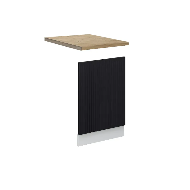 Přední panel Fame-Line Černý pruhovaný 45 cm , PD Dub Vicco Oblíbený