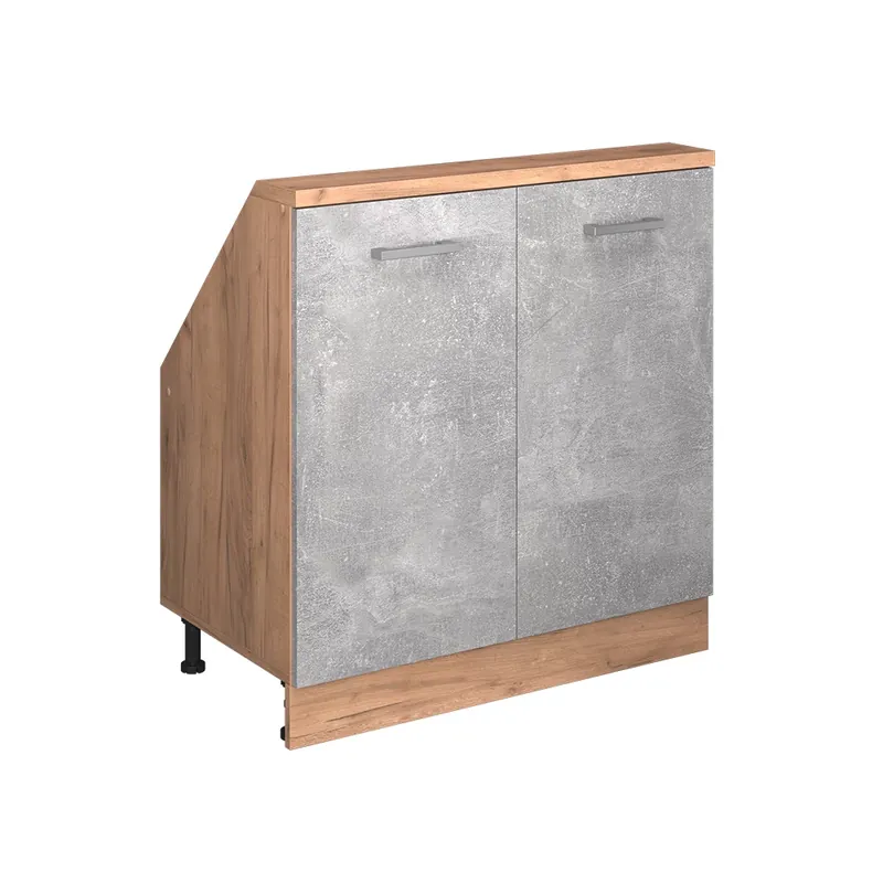 Kup Teď Kuchyňská skříňka pod šikmou střechu R-Line Beton 80 cm se 2 dvířky Vicco