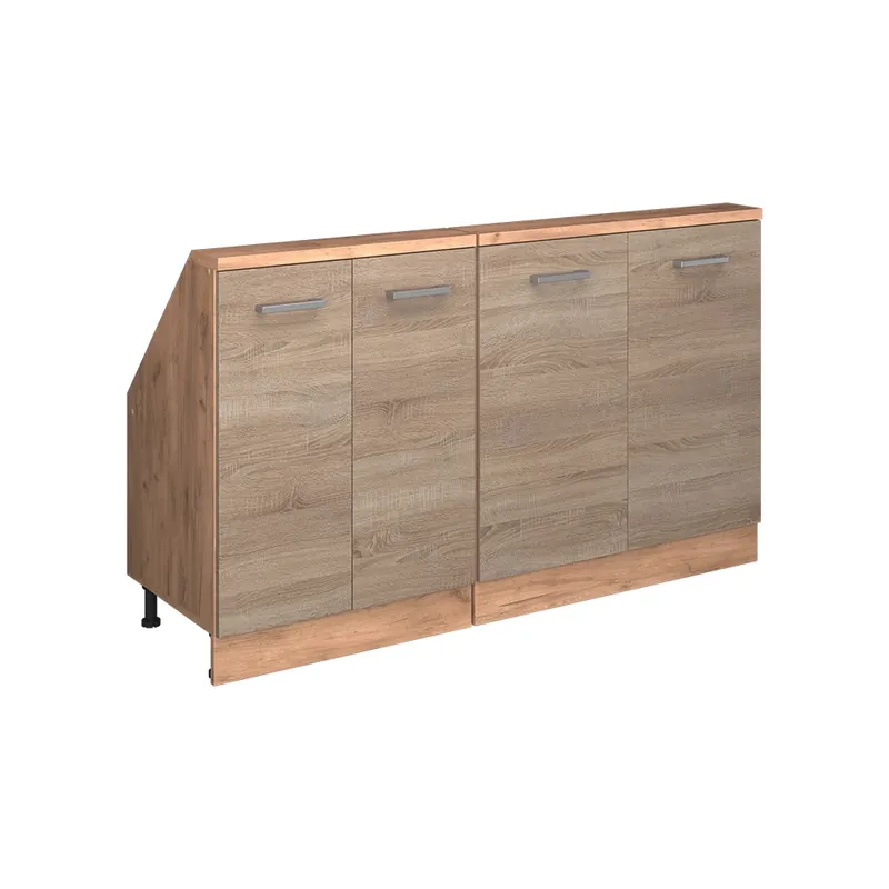 Kuchyňská skříňka pod šikmou střechu R-Line Sonoma 140 cm Sada 2 kusů Vicco Horká Nabídka