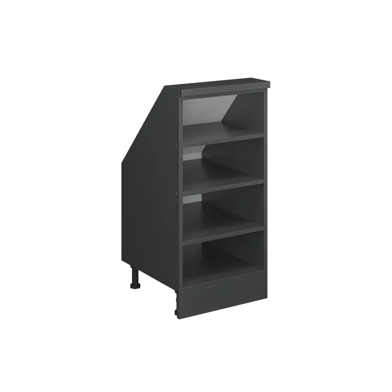 Kuchyňská skříňka pod šikmou střechu R-Line Antracit 40 cm se 4 přihrádkami Vicco Časově Omezené