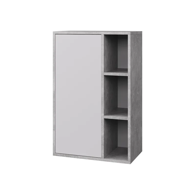 Stěnová police Berno Beton/bílá 50.1 x 78.4 cm se 3 otevřenými přihrádkami Vicco Ověřený