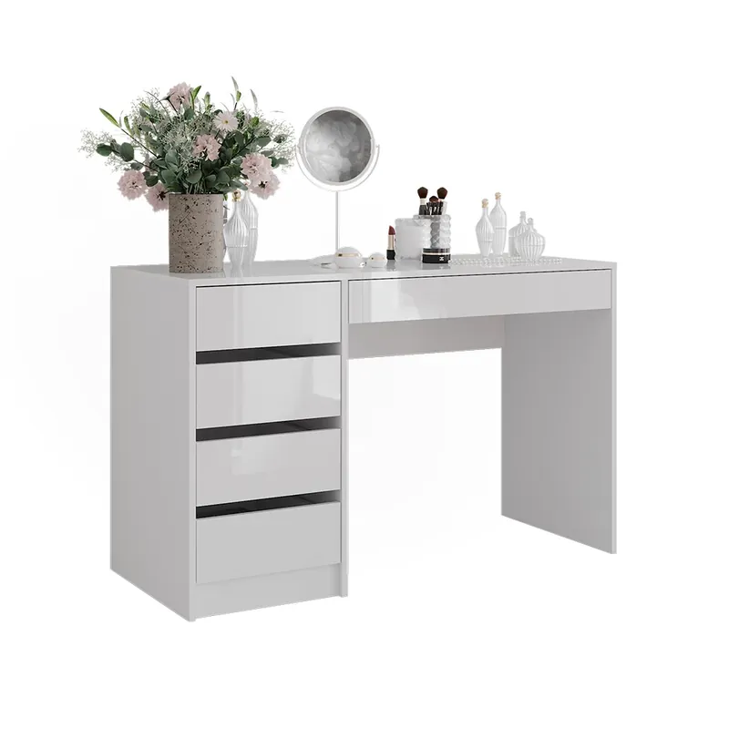 Toaletní stolek Sherry Bílá/bílý vysoký lesk 119.8 cm 4 díly Vicco Nakupujte Hned