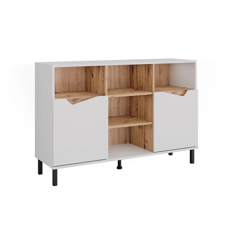 Must-Have Kredenc Marelle Bílá/Artisan 120 x 81.3 cm se 2 dveřmi Vicco