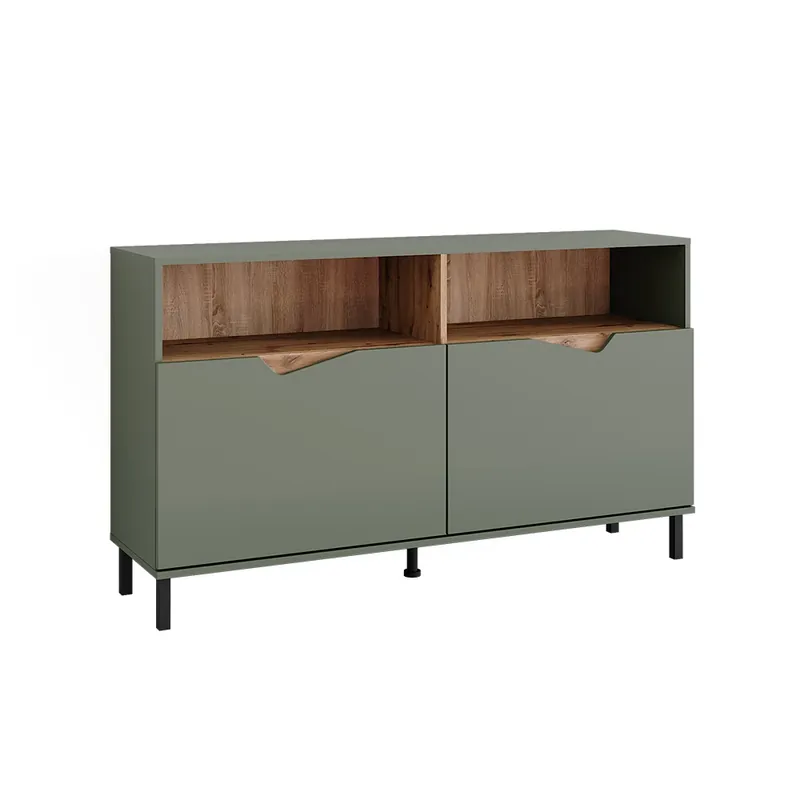 Kredenc Marelle Zelená/umělecká 140 x 81.3 cm se 2 dveřmi Vicco Originální