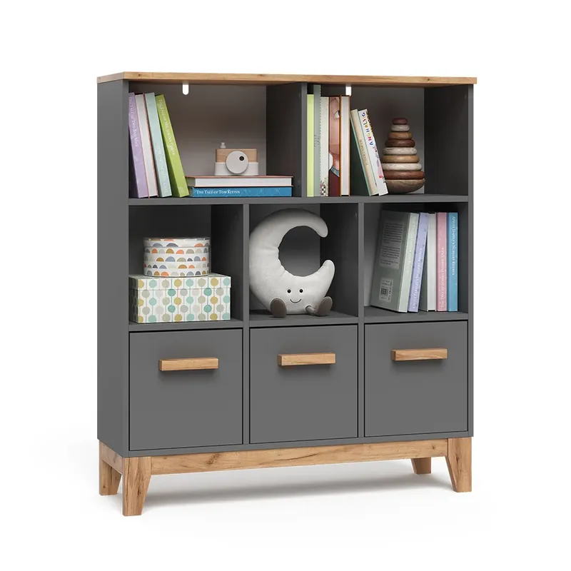 Dětská police Malia Grey/Artisan 98.4 x 113.4 cm Vitalispa Akční Cena