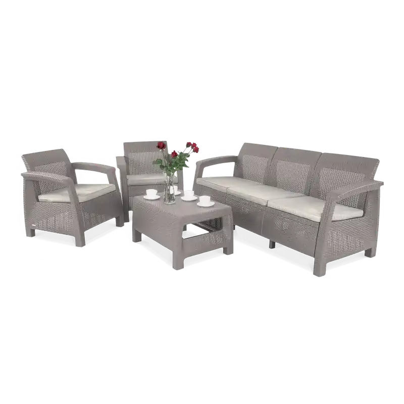 Časově Omezené Zahradní sestava Keter Corfu Set 3 Cappuccino