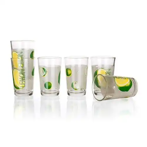 Víkendová Akce Sada sklenic LEMON 230 ml, 6 ks, BANQUET