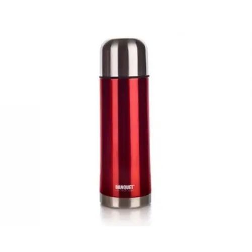 Termoska nerez AVANZA Red 0,5l. Zlevněný