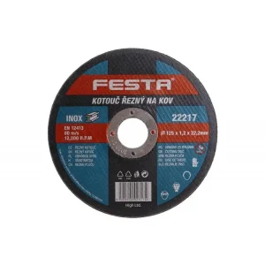 Kotouč řezný FE 125x1,2x22mm FESTA (odběr bal.5ks) Koupit Online