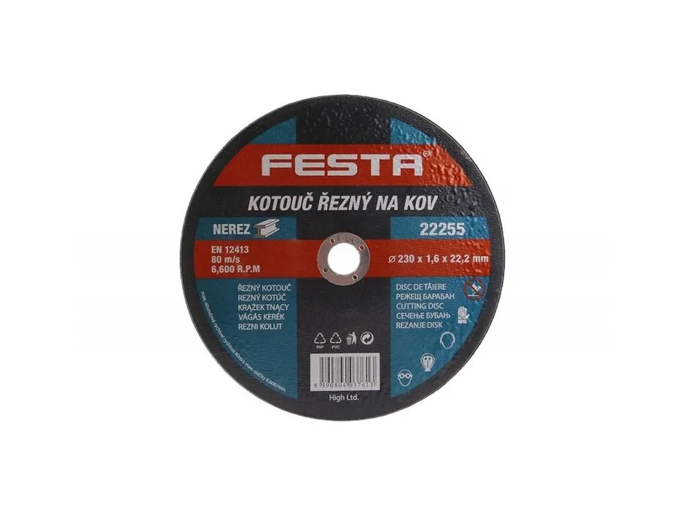 Výhodná Nabídka Kotouč řezný FE 230x1,6x22mm FESTA (odběr bal.5ks)