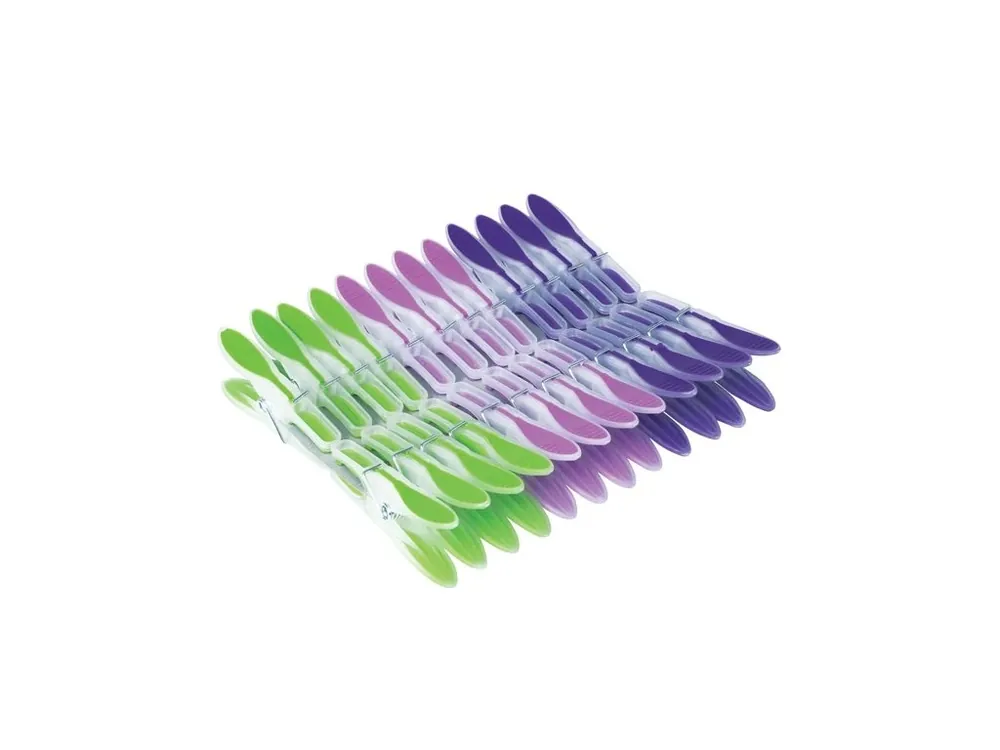 Kup Teď Kolíčky na prádlo 24ks plast měkčené YORK SPRING PRESTIGE
