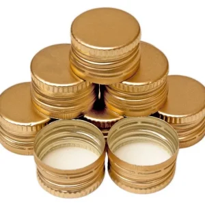 Cenová Bomba Uzávěr PP 31,5x24mm alkork, závit, pojistka, zlatý