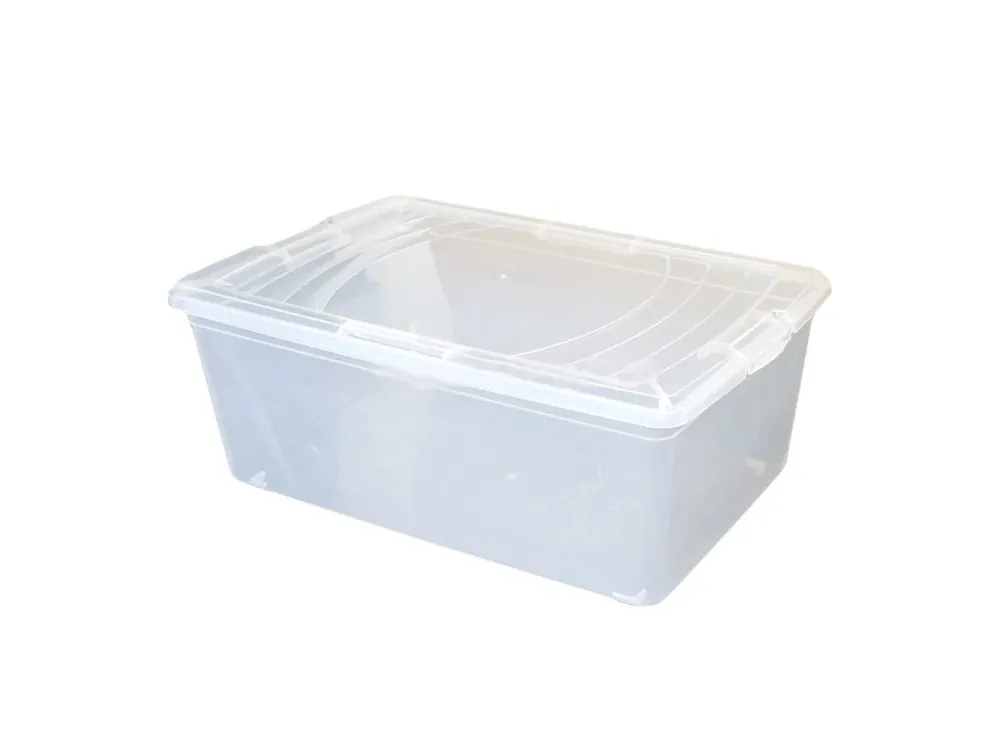 Box úložný BASIC 34x21x11cm na potraviny 5,5L čirý Přímo Od Výrobce