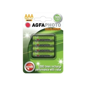 Baterie nabíjecí AAA NiMH 900mAh 4ks AGFAPHOTO Must-Have