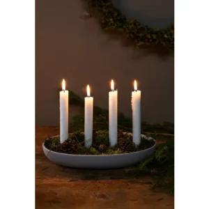 Adventní keramický svícen Gröndal Light Grey Výprodej