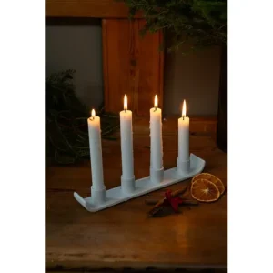 Adventný keramický svietnik NYE White Víkendová Akce