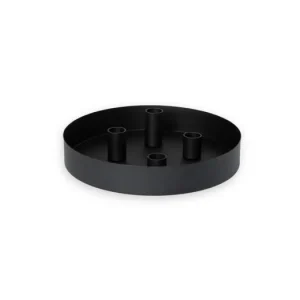 Adventní kovový svícen Sund Round Black Objednat Nyní