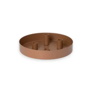 Adventný kovový svietnik Sund Round Brown Ověřený