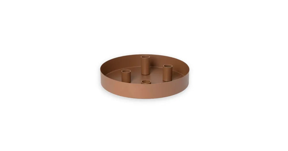 Adventný kovový svietnik Sund Round Brown Ověřený