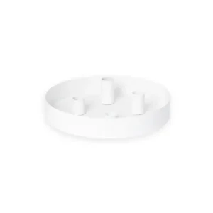 Adventní kovový svícen Sund Round White Pouze Dnes