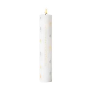 Výhodná Nabídka Adventní LED svíčka Sille White Gold Silver 29 cm