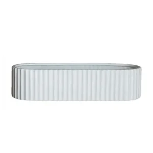 Adventní svícen Stripe White - 30 cm Sezónní Sleva