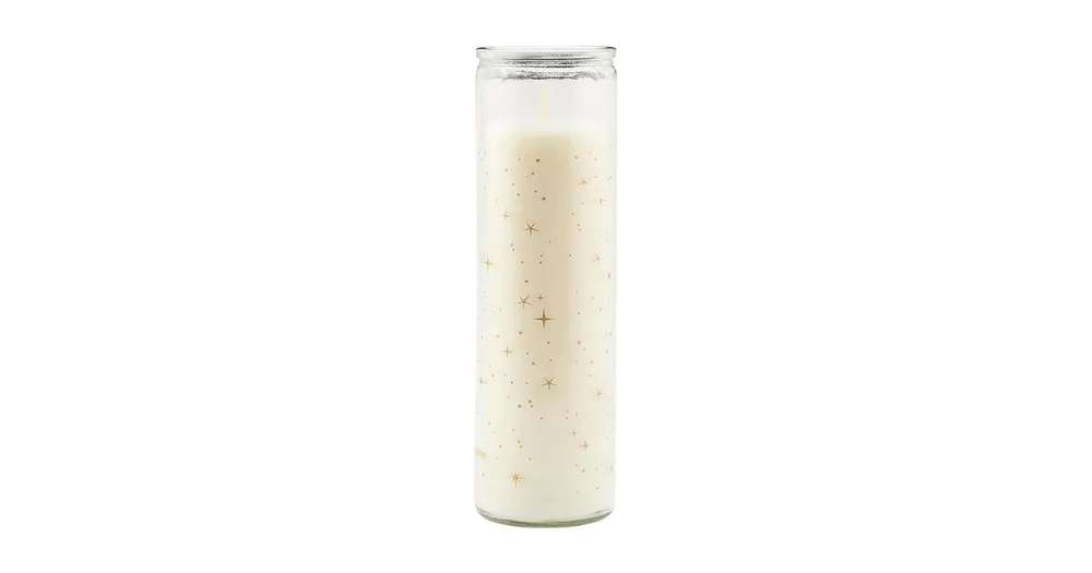 Aktuální Adventná sviečka v skle Stars 21 cm