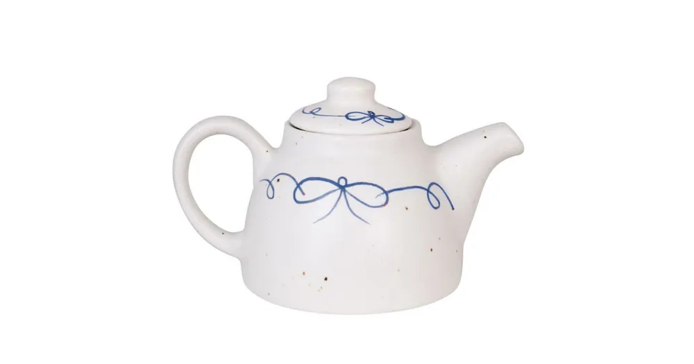 Nová Kolekce Keramická čajová konvička Viola Bow Blue 750 ml
