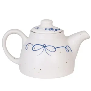 Novinka Keramická čajová kanvička Viola Bow Blue 750 ml