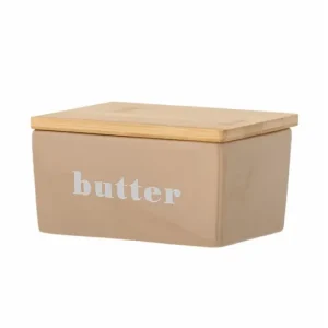 Autentický Keramická dóza na máslo s víčkem Butter Brown