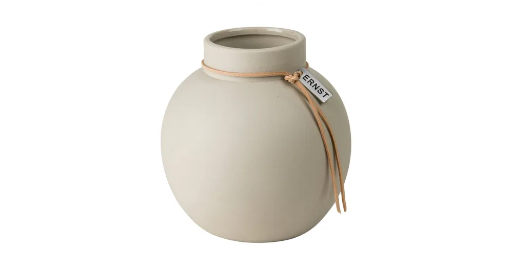 Poslední Šance Keramická váza Ernst Beige 13 cm