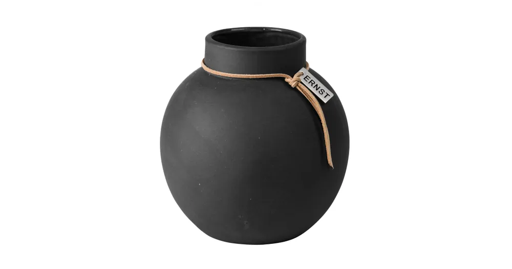 Super Cena Keramická váza Ernst Dark Grey 13 cm
