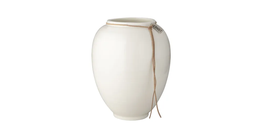 Výhodná Nabídka Keramická váza Ernst White Glazed 22 cm