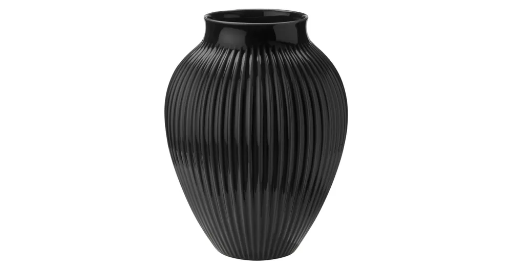 Keramická váza Knabstrup Ripple Black 35 cm Cenový Hit