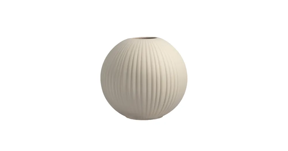 Keramická váza Vena Stripes Beige 22 cm Nová Kolekce