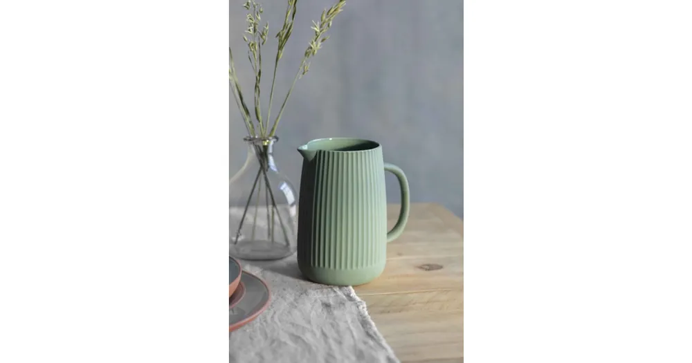 Keramický džbánek Linear Jug Green 450 ml Nová Kolekce