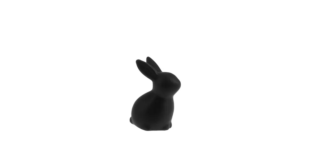 Pouze Dnes Keramický králíček Vera Black 7 cm