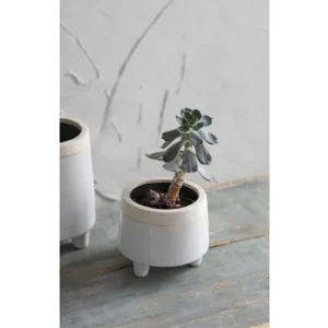 Aktuální Keramický kvetináč na nôžkach Sherston 13 cm