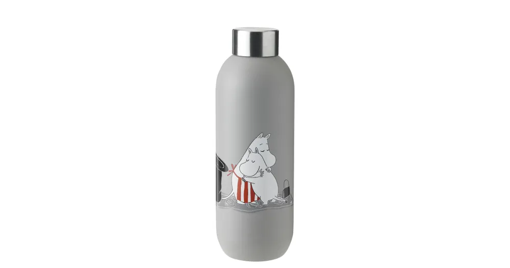 Víkendová Akce Nerezová láhev Keep Cool 750 ml Light Grey Moomin
