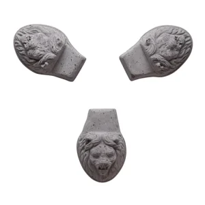 Akce Nožky pod květináč Lion Head Grey - set 3 ks