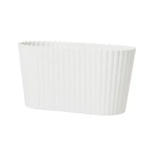 Cenově Výhodný Obal na kvetináč Yodit Oval White 20 cm