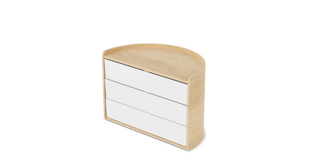 Levný Organizér Moona White Natural